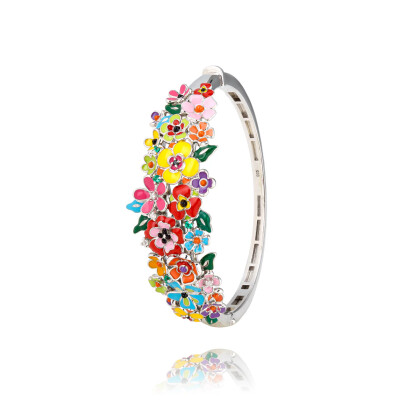 Bracelet-jonc Una Storia Madeira en argent laqué