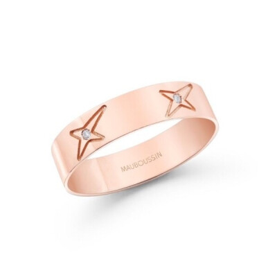Bague Mauboussin Emmenez-moi, mon amour en or rose et diamants