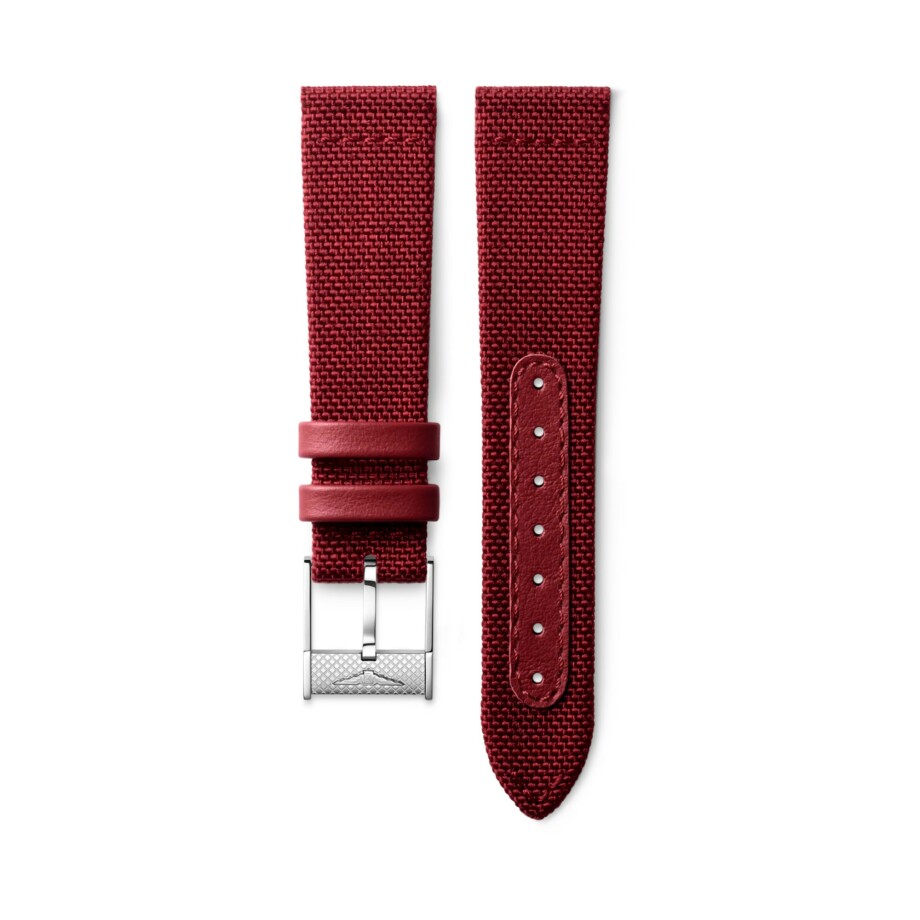 Bracelet de montre Longines Nylon synthétique bordeaux mat