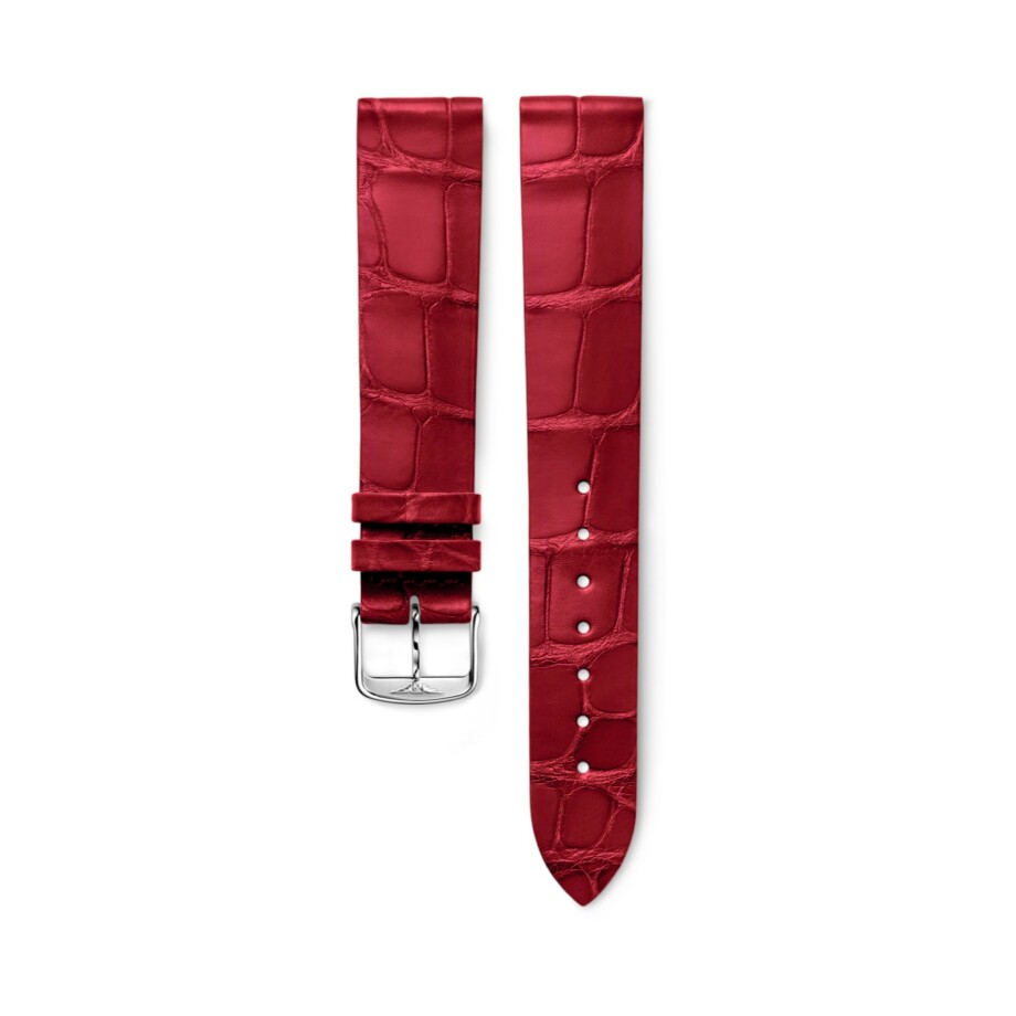 Bracelet de montre Longines Semi matt red alligator strap