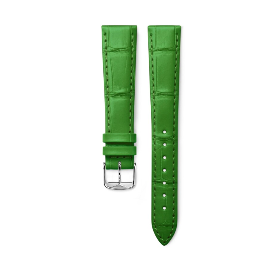 Bracelet de montre Longines en alligator vert mat