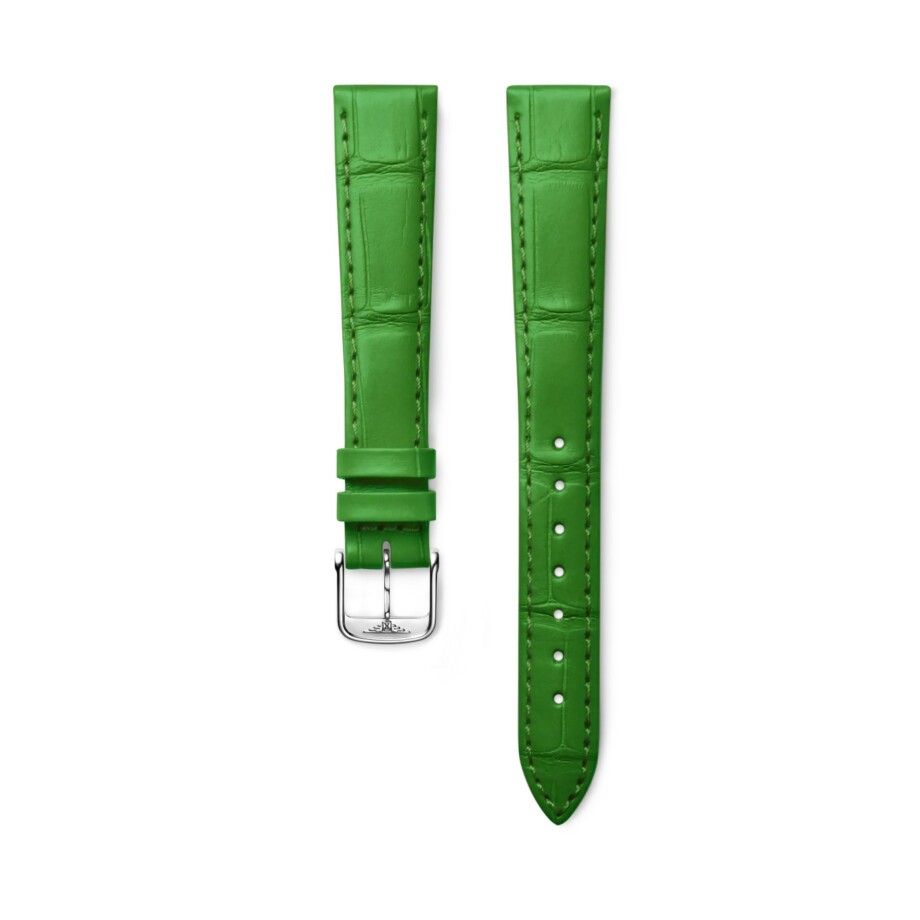 Bracelet de montre Longines en alligator vert mat