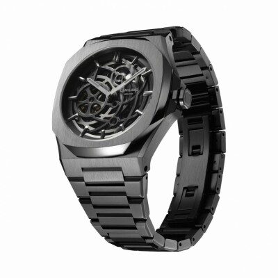 Montre D1 Milano Skeleton Gun Metal