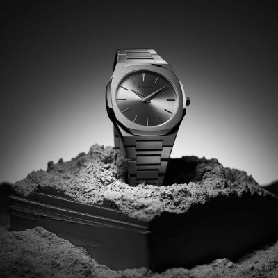 Montre D1 Milano Ultra Thin Antracite