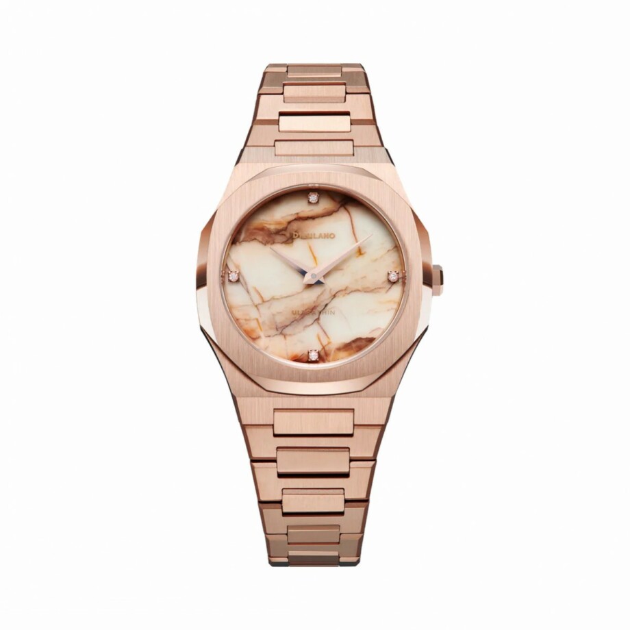 Montre D1 Milano Ultra Thin Marble Rose