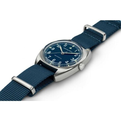 Montre HAMILTON Khaki Aviation Pilot Pioneer Mechanical bleue