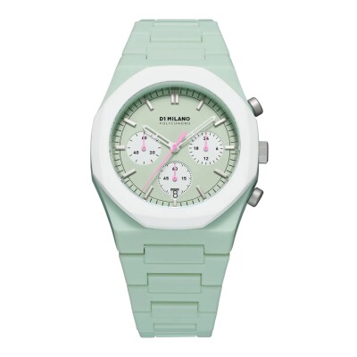 Montre D1 Milano Polychrono Green Blast