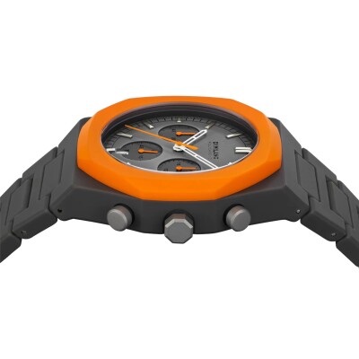 Montre D1 Milano Polychrono Orange Blast