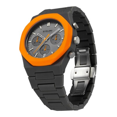 Montre D1 Milano Polychrono Orange Blast