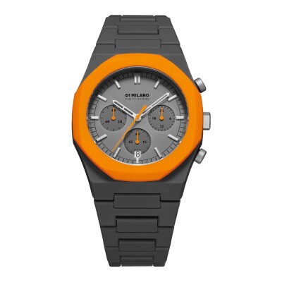 Montre D1 Milano Polychrono Orange Blast