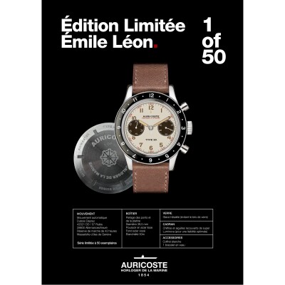 Montre Auricoste Flymaster Type 20 Panda FlyBack Editon Limitée Emile Léon