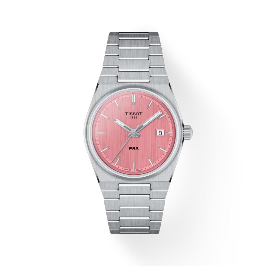 Tissot PRX 35mm pink watch