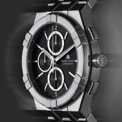 Montre Maurice Lacroix Aikon Quartz Chronographe noire