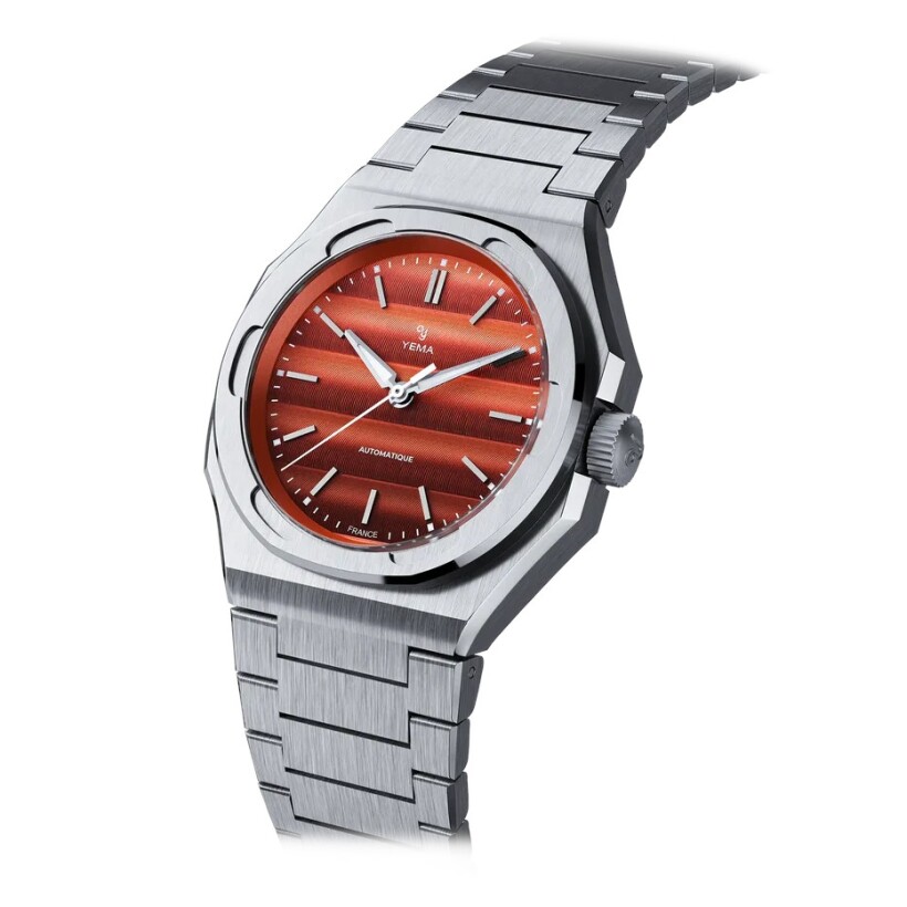 Montre Yema Wristmaster Traveller Rouge