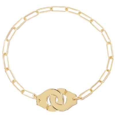 Bracelet Menottes dinh van Moyen modèle en or jaune