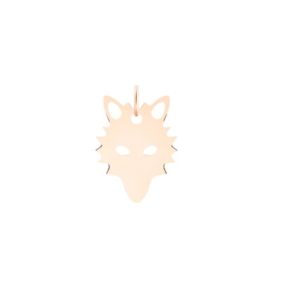 Pendentif Ginette NY Loup en or rose