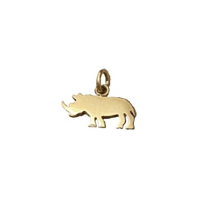 Pendentif DoDo Rhinocéros en or jaune