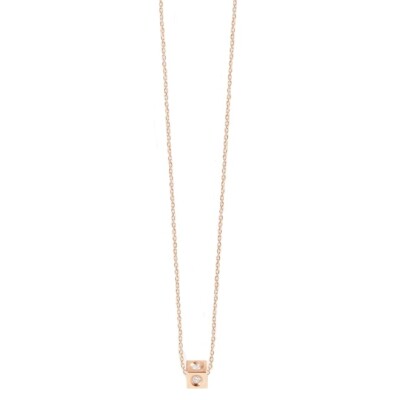 Collier Vanrycke Cubix en or rose et diamants