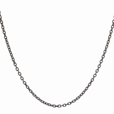 Chaîne forçat dinh van en titane noir, taille 60cm