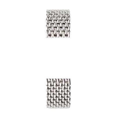 Bracelet grains de riz acier - 17mm
