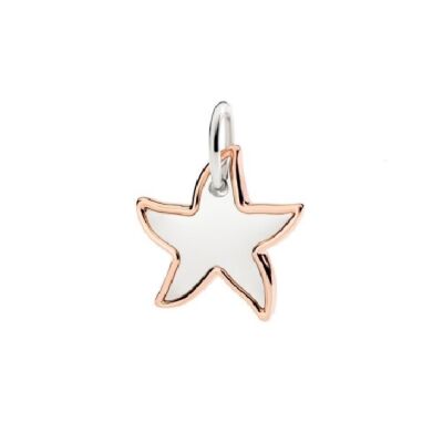 Pendentif Dodo Charm XL Etoile en argent et or rose 9ct