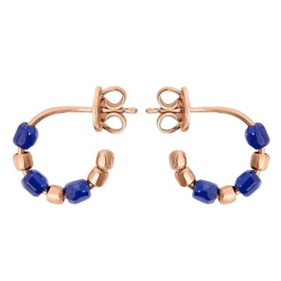 Boucles d'oreilles DoDo Granelli en or rose et céramique