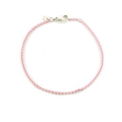 Bracelet Dodo Everyday en argent laqué rose pastel