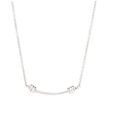 Collier Dodo Nodo en argent, 42cm
