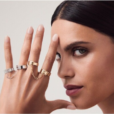 Bague Double argent dinh van x rabanne