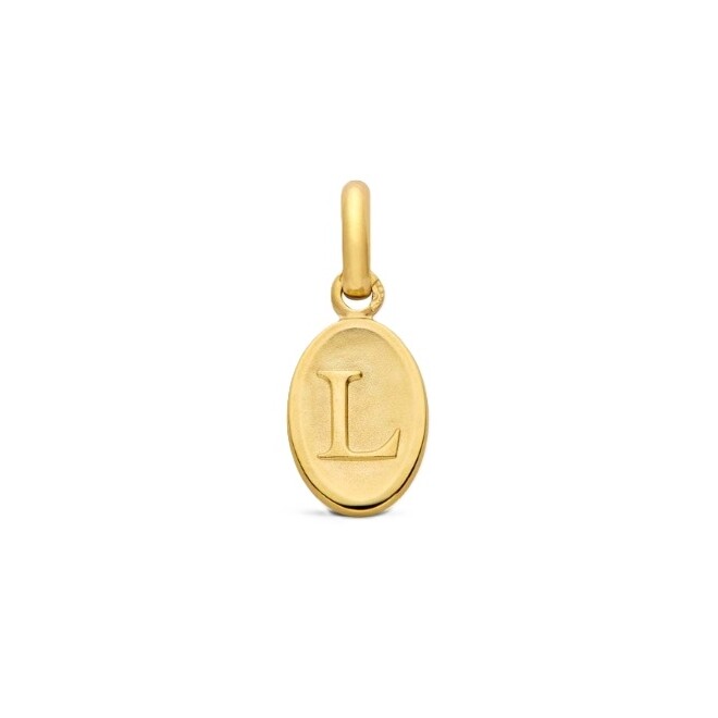 Pendentif Arthus Bertrand Lettre or jaune -L-