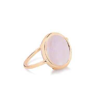 Bague Ginette NY BABY DISC en pr rose et nacre rose