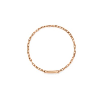 Bague chaîne Vanrycke Calamity Jane en or rose