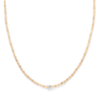 Collier Vanrycke Skin Tatoo en or rose et diamant