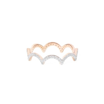 Bague Ginette NY Goldfish en or rose et diamants