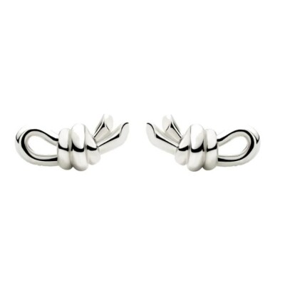 Paire de boucles d'oreilles DoDo Nodo en argent