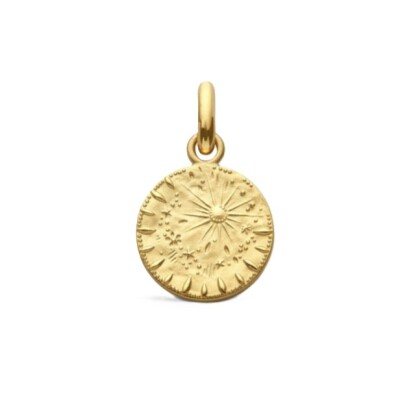 Médaille Arthus Bertrand Pluie d'Etoiles en or jaune poli, 11mm