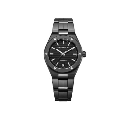 Montre HERBELIN Cap Camarat Automatique céramique noire mate 1545BCRN14M