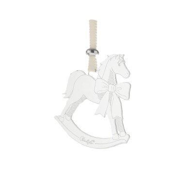 Pampille Christofle - sous le sapin - Cheval à bascule en acier