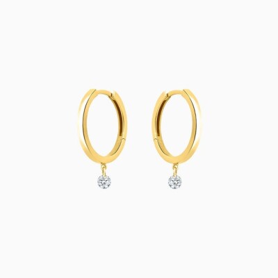 Créoles 360° en diamiants La Brune et La Blonde