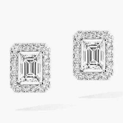 BOUCLES D'OREILLES JOY TAILLE ÉMERAUDE, PETIT MODÈLE