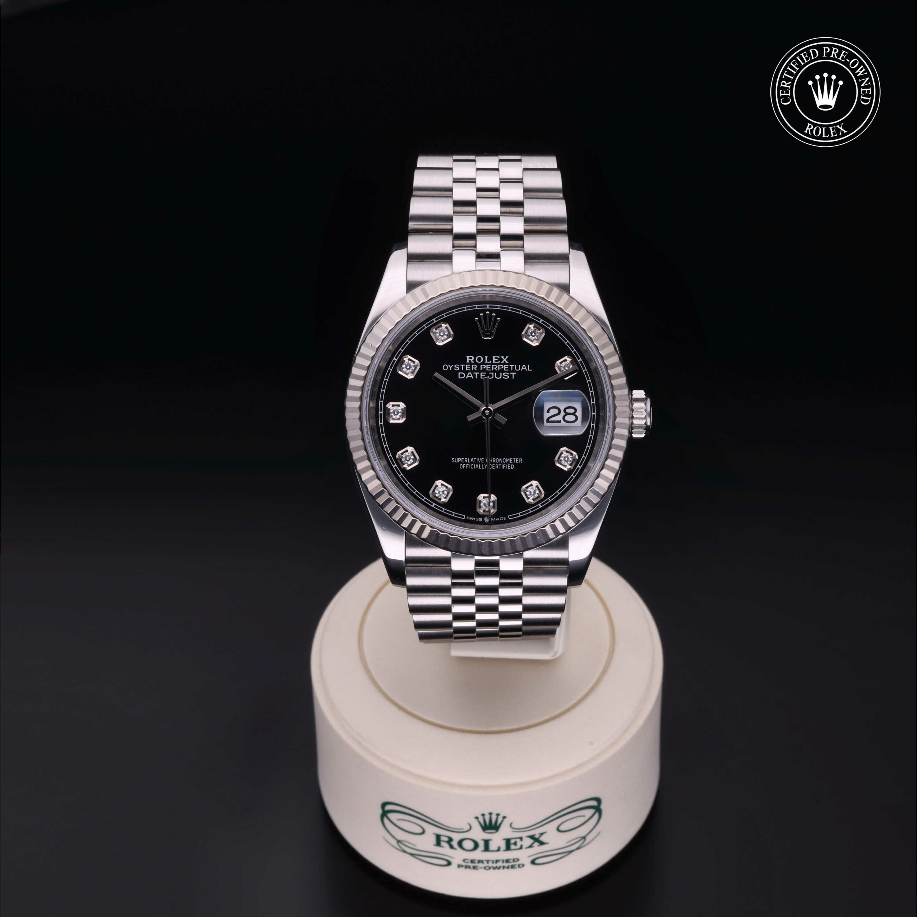 Rolex Datejust 36 in Rolesor 18 Carat White M126234-0027 at Ferret