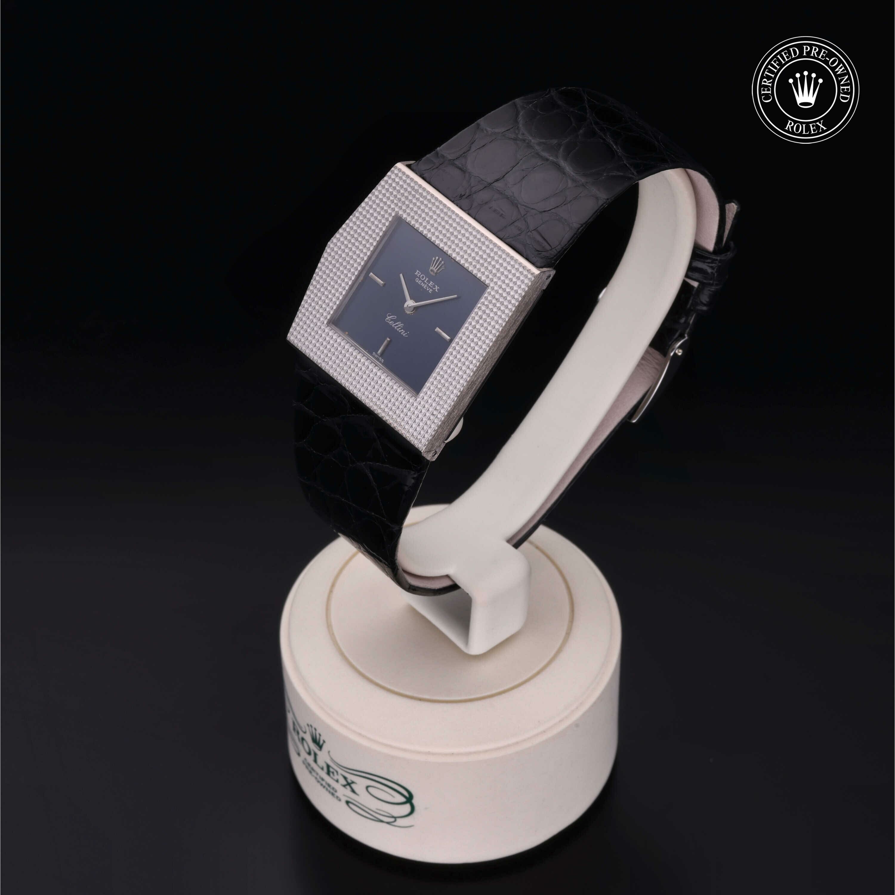 Rolex Cellini Clous de Paris 28 in Gold 18 Carat White  at Ferret - view 6