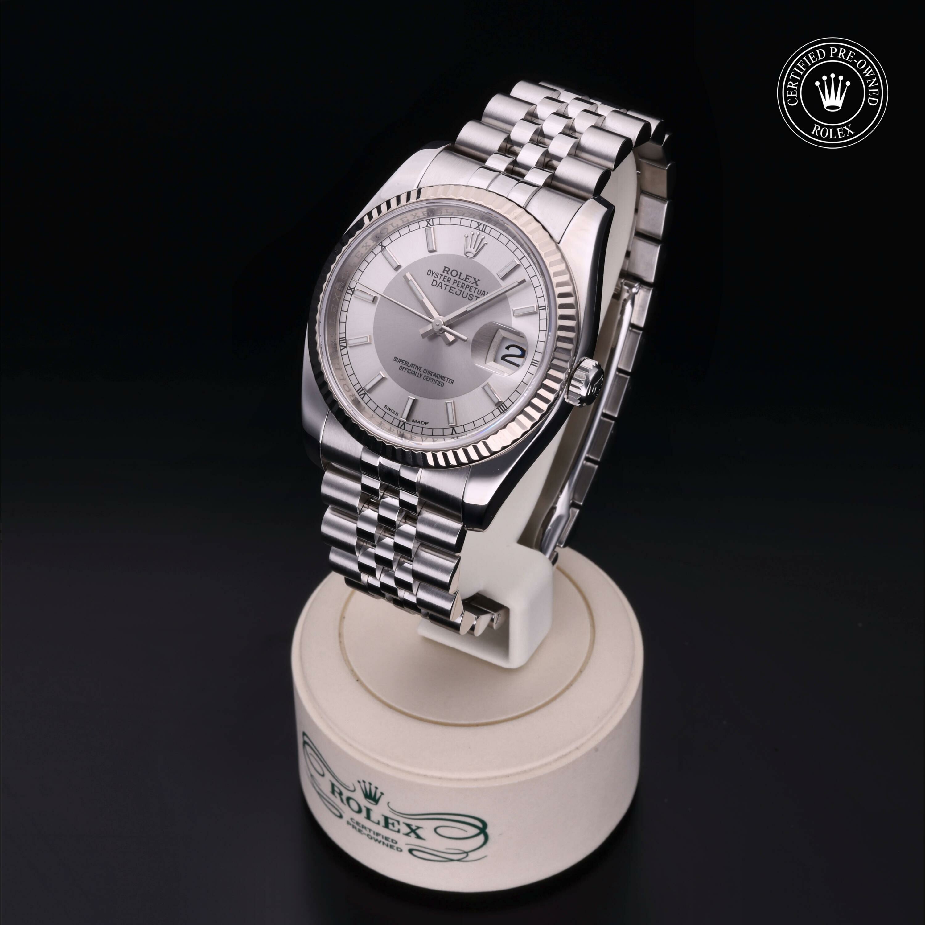 Rolex Datejust 36 in Rolesor 18 Carat White M116234-0111 at Ferret - view 4