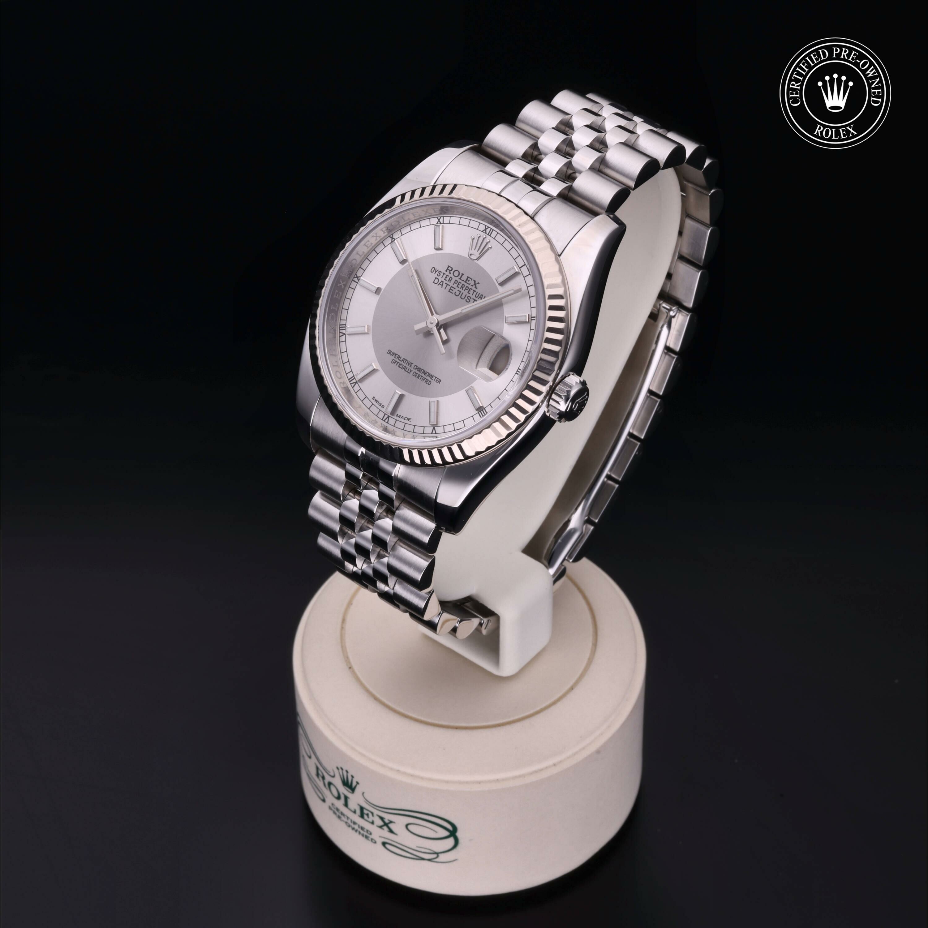 Rolex Datejust 36 in Rolesor 18 Carat White M116234-0111 at Ferret - view 5