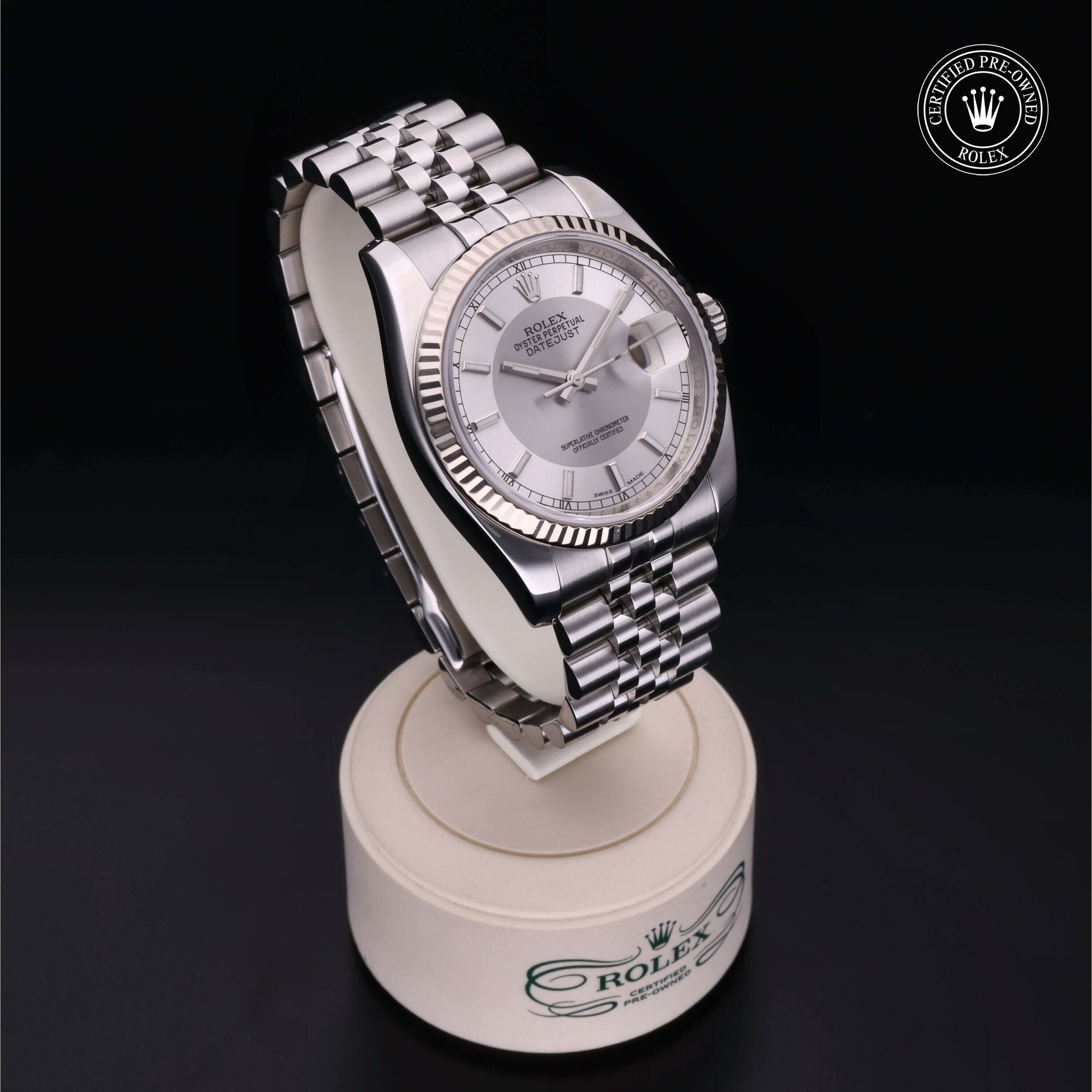 Rolex Datejust 36 in Rolesor 18 Carat White M116234-0111 at Ferret - view 33
