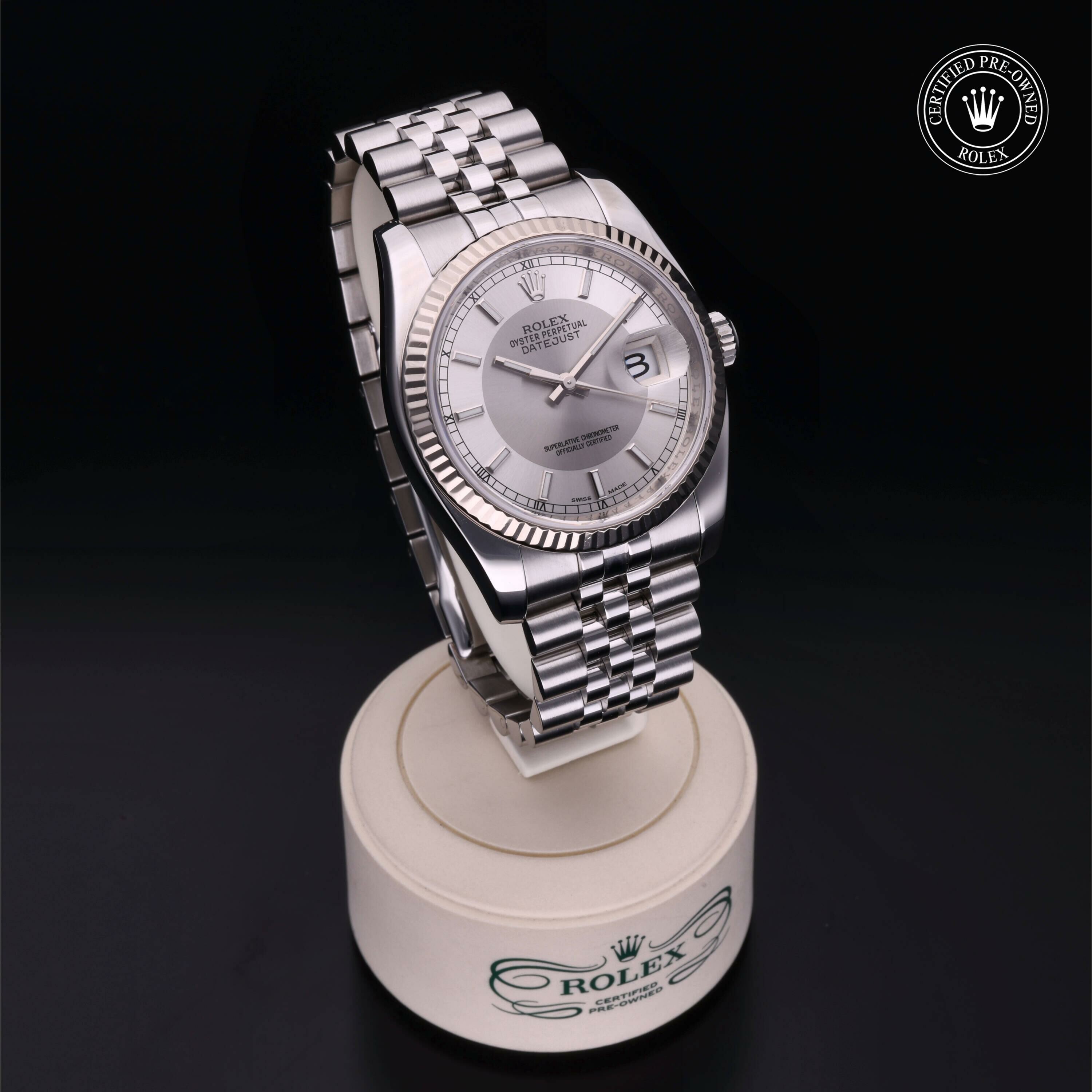 Rolex Datejust 36 in Rolesor 18 Carat White M116234-0111 at Ferret - view 34