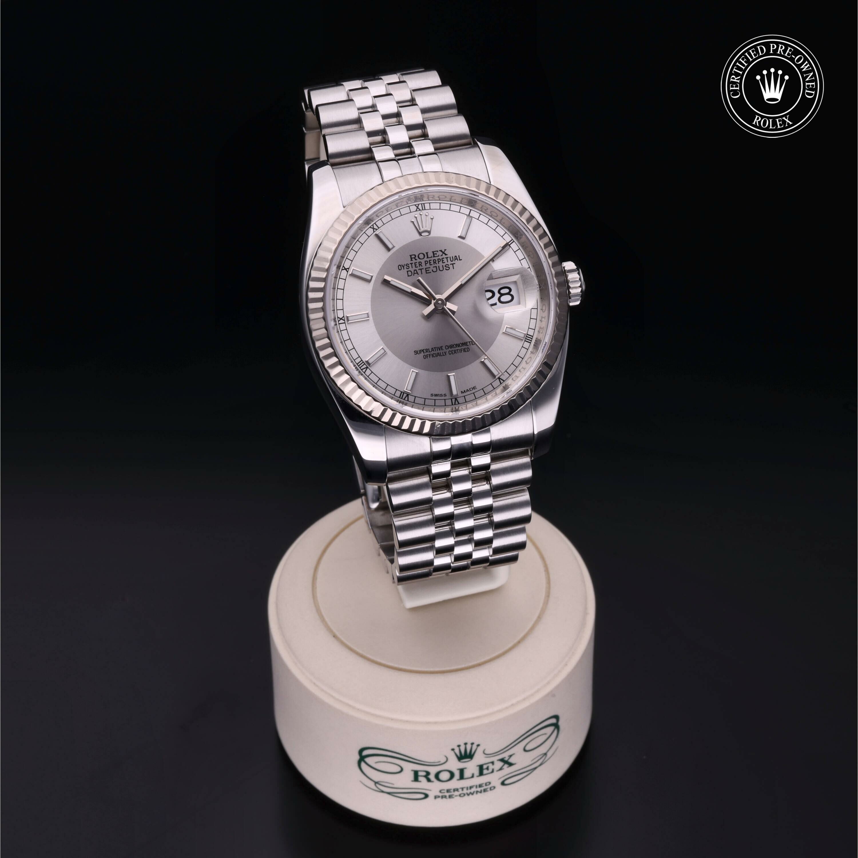 Rolex Datejust 36 in Rolesor 18 Carat White M116234-0111 at Ferret - view 35