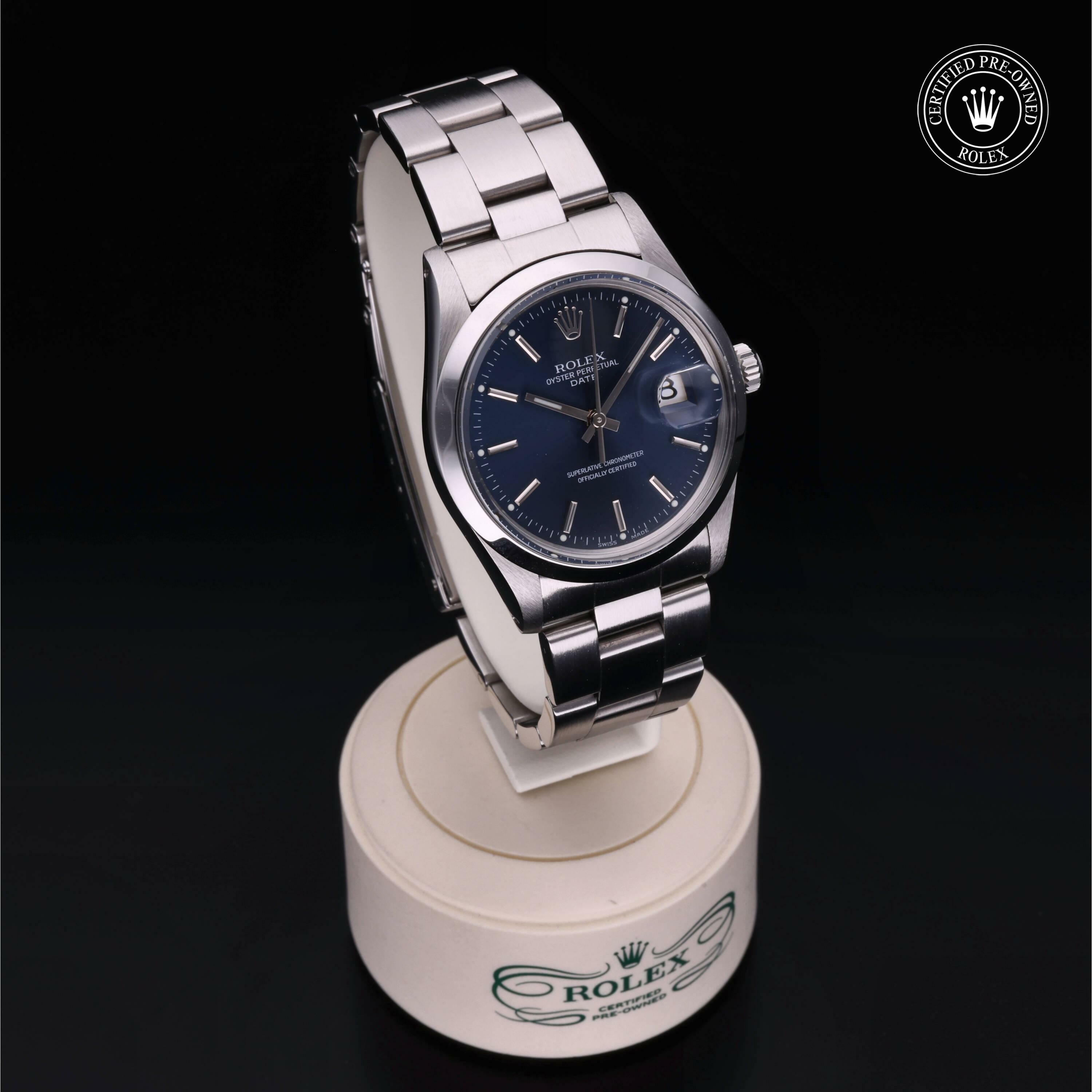 Rolex Oyster Perpetual Date 34 in Steel  at Ferret - view 34