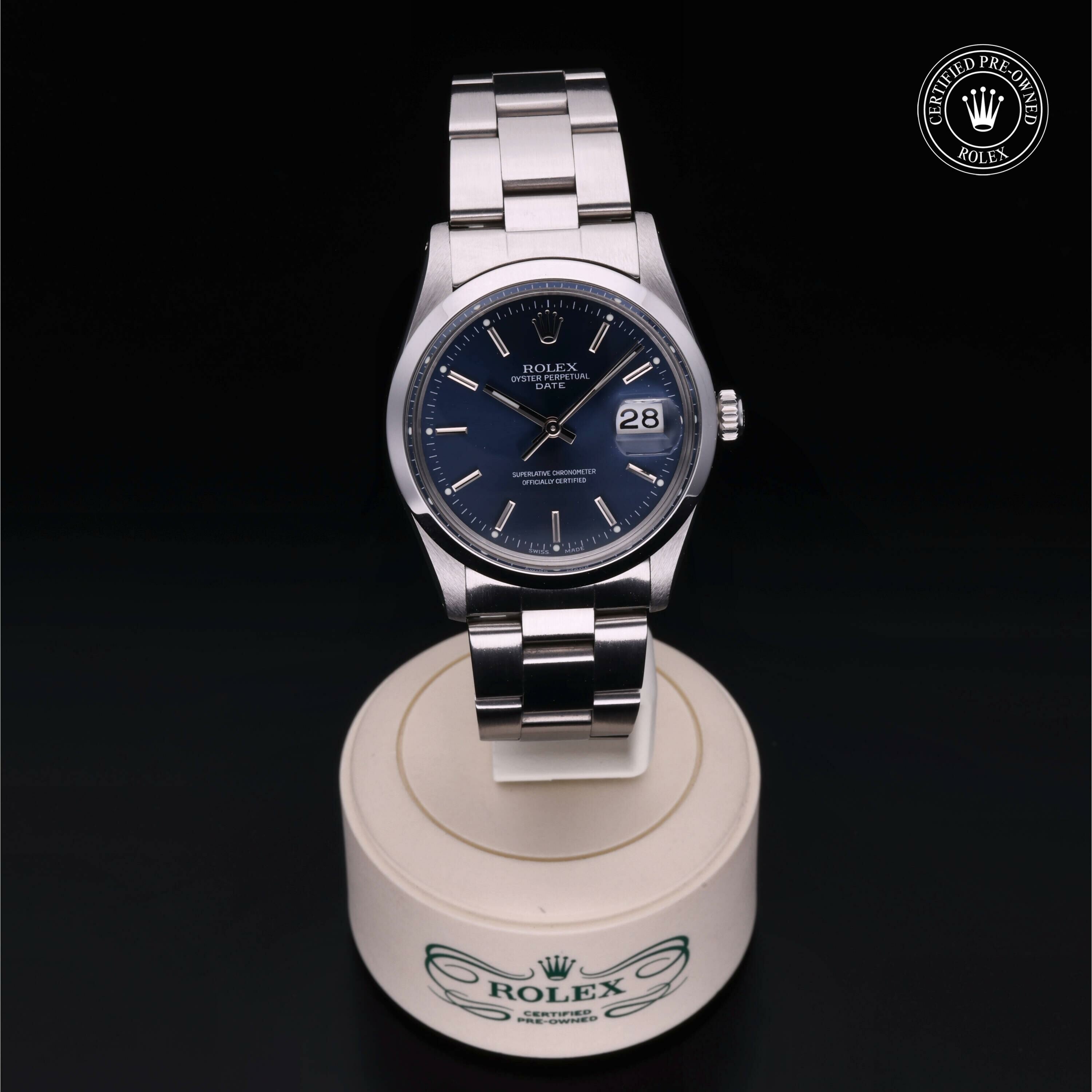 Rolex Oyster Perpetual Date 34 in Steel  at Ferret - view 36