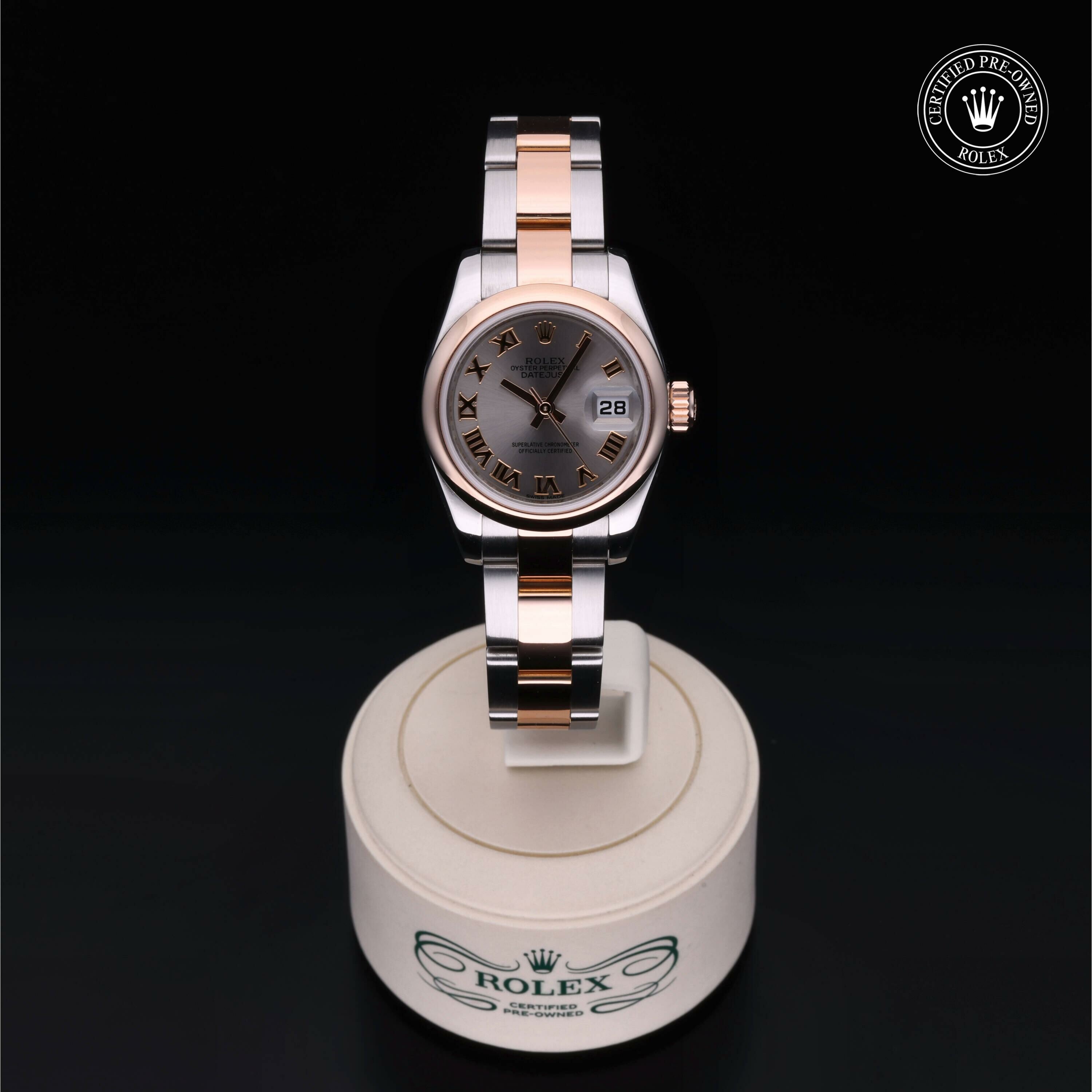 Rolex Lady-Datejust 26 in Rolesor 18 Carat Red M179161-0070 at Ferret